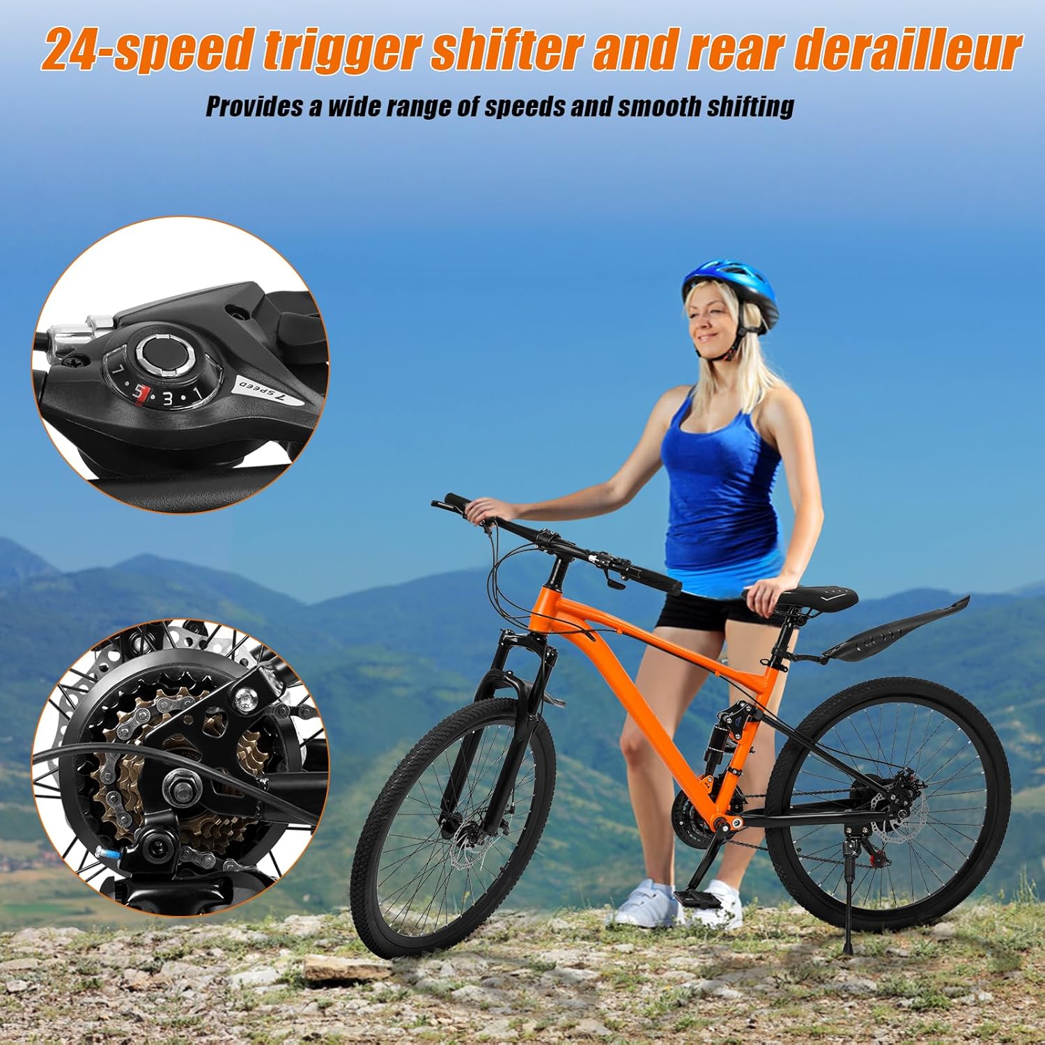 cdar 26 Pulgadas Mountain Bike, Hombres Mujeres MTB Paraguay Ubuy