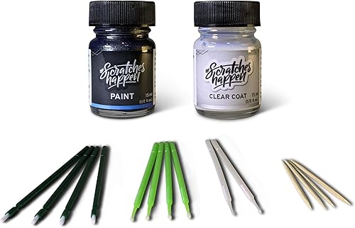 ScratchesHappen Kit de pintura de retoque Exact-Match - Blanco puro (A3D) para Mazda - Essential (pintura + capa transparente)