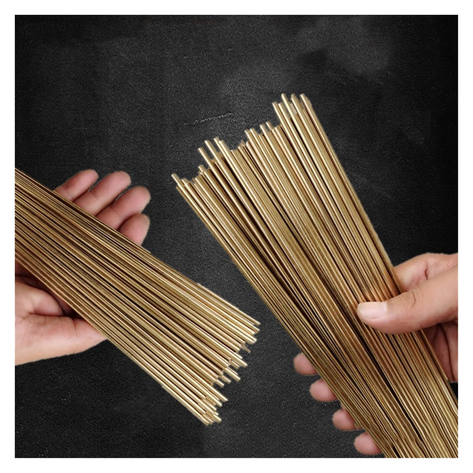 Messingstab, massiver runder Messing-Drehmaschinenstab, DIY-Bastelwerkzeuge, Messing-Rundstab, (Color : 20PCS-4.0MM*1000MM)