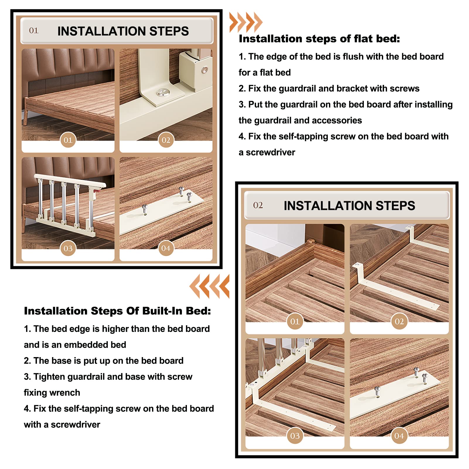 Bettgitter Rausfallschutz Erwachsene, Bettschutzgitter Klappbar | 106x40CM Aufstehhilfe Bett, Haltegriffe für senioren und behinderte , Faltbare schutz pflegebett, 7 Vertikale Balken, Weiß