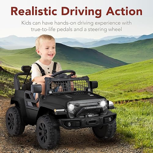 Miniatura 16 de Best Choice Products Juguete de paseo para niños de 6 V, mini camión, auto de juego eléctrico con control remoto para padres, suspensión de 4