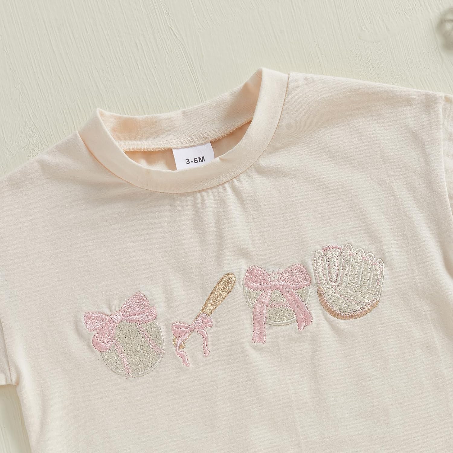 Baby Boy Girl Baseball Romper Newborn Bow Basketball Rompers Summer Casual Short Sleeve Embroidery Golf Bodysuits - Image 3