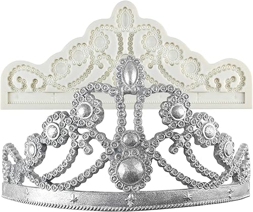 Miniatura 4 de Molde para decoración de pastel de corona, altura 4.5-6.7 pulgadas, estilo barroco, grande y pequeño