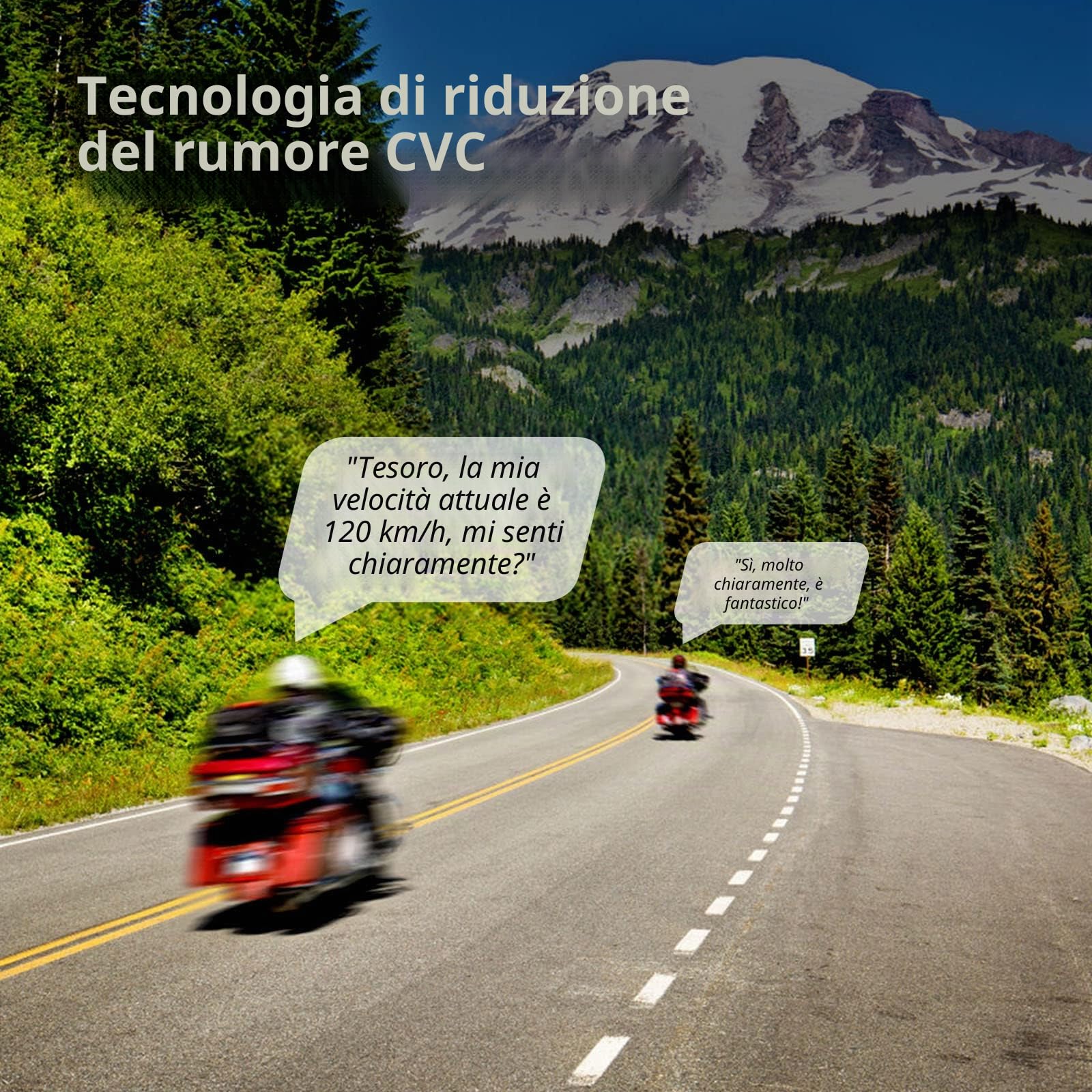 EJEAS V4 Plus Interfono Moto Bluetooth Coppia, Casco da Moto Cuffie Bluetooth 5.1 con Riduzione del Rumore FM e CVC per Interfono Full Duplex per 4 Persone (Confezione da 2)