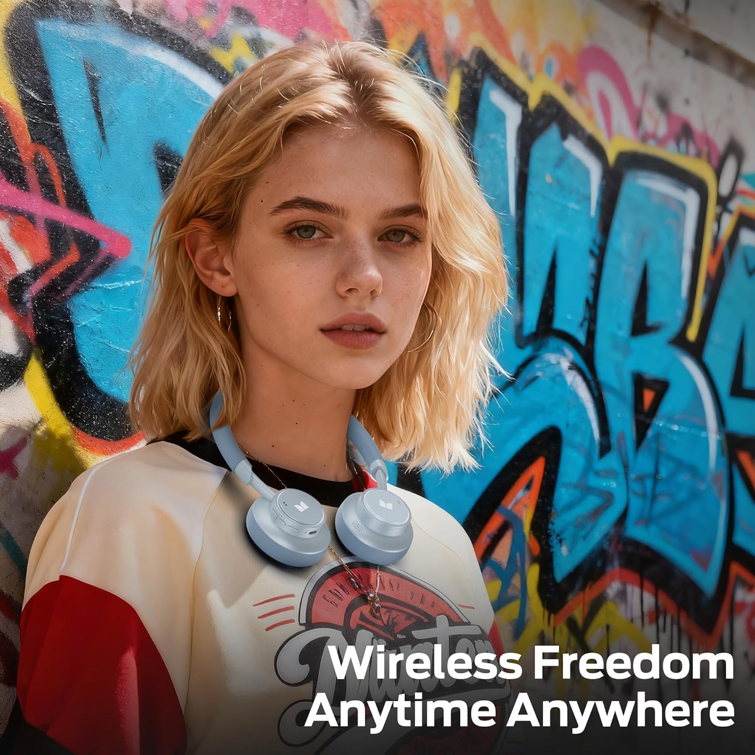 Monster N-Tune mini 02 Noise Cancelling Headphone, Over Ear Headphones Wireless Foldable Design, 50H Playtime Wireless Headphones, Bluetooth 6.0, Adjustable Lightweight and Comfortable for Travel