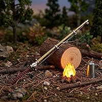 Vista 5 de Caña de pescar en miniatura para casa de muñecas, caña de pescar en miniatura, caña de pescar para decoración de casa de muñecas (0.492 in)