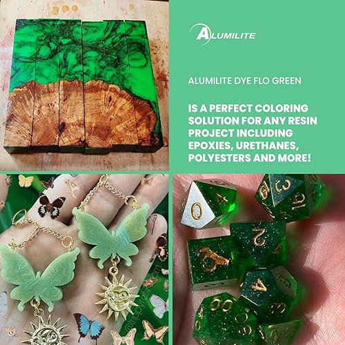 Miniatura 8 de Alumilite Tinte líquido de color rojo (1 onzas) altamente concentrado colorante o pigmentos para fundir resinas, revestimiento epoxi y uretano