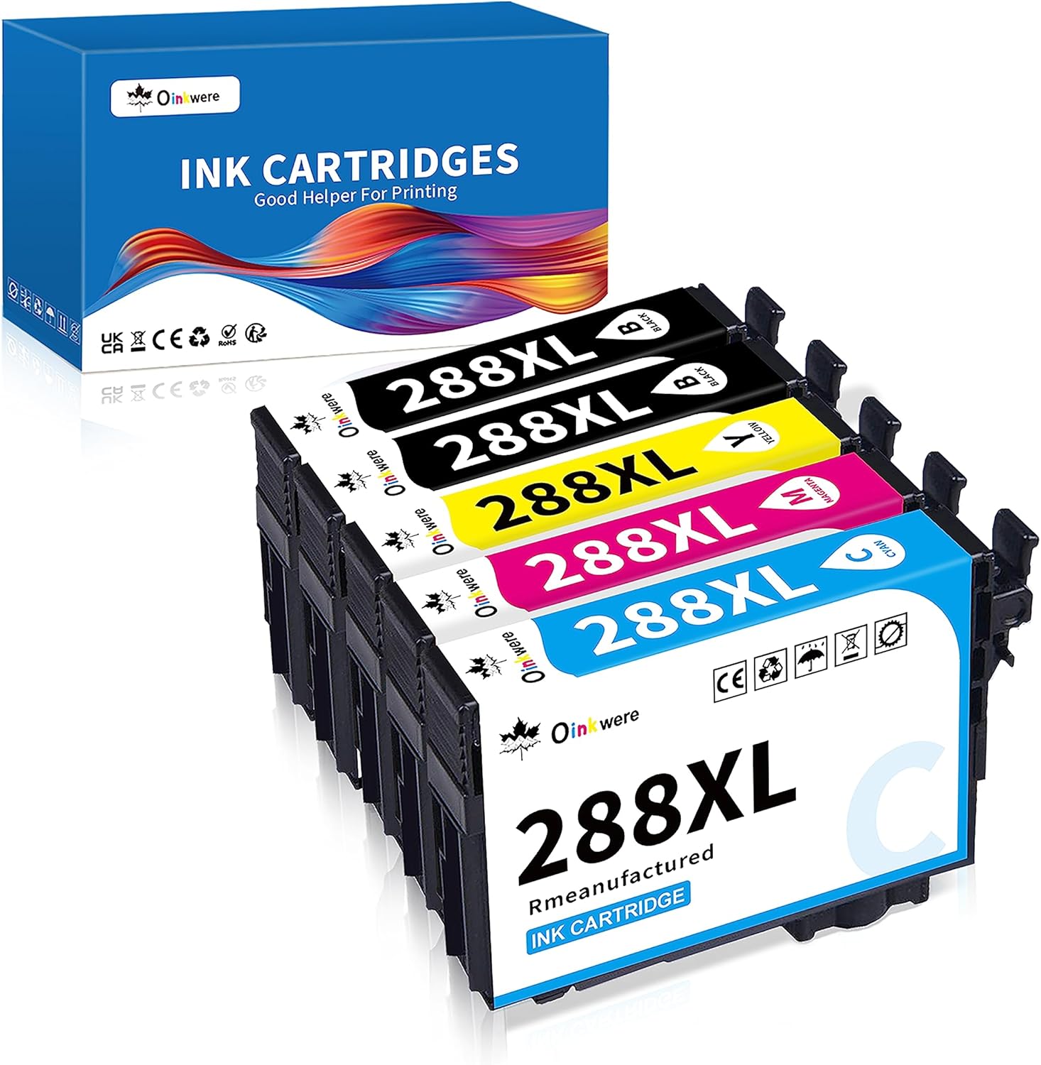 OINKWERE 288XL Ink Cartridges Remanufactured for Epson