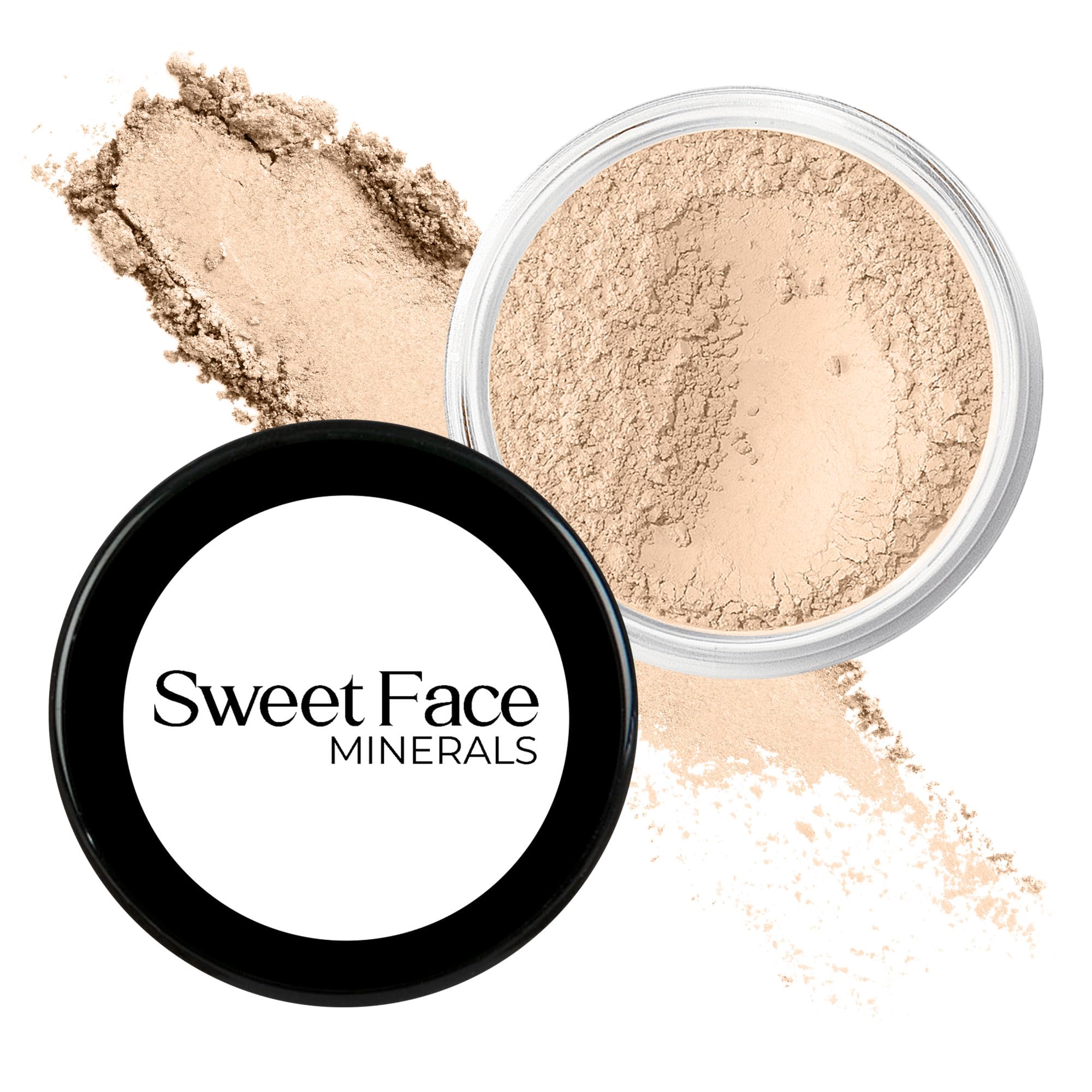 FAIR 2 FOUNDATION (30g Full Size Sifter Jar) – Matte Mineral Makeup Loose Powder – Buildable Natural Coverage for Everyday Wear – Sweet Face Minerals