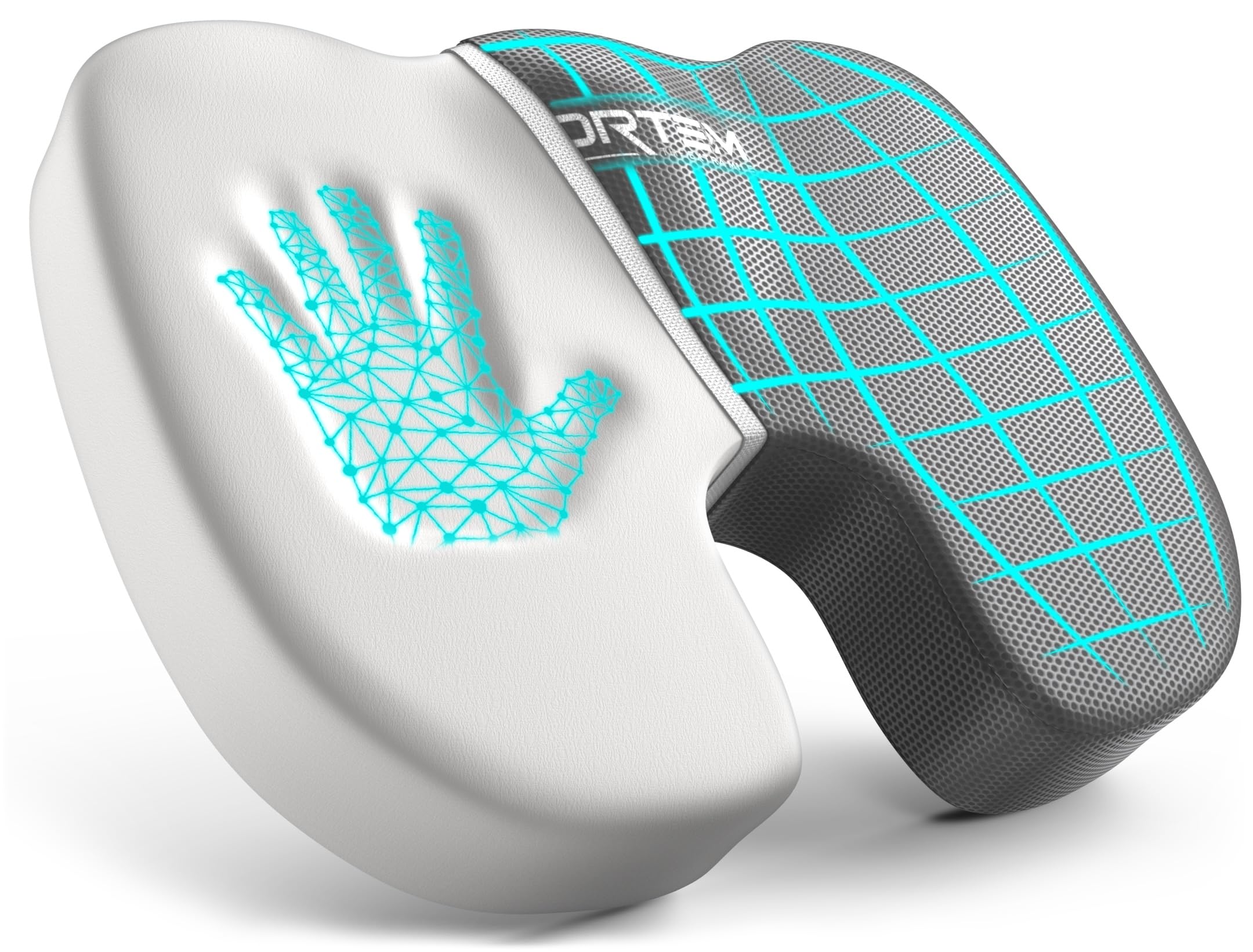 FORTEM Cojin Silla Oficina, Almohada En Forma De U, Cojín de Espuma Viscoelástica, Almohada Antideslizante para Sentarse en Gaming, Cojin Asiento Coche, Funda Lavable