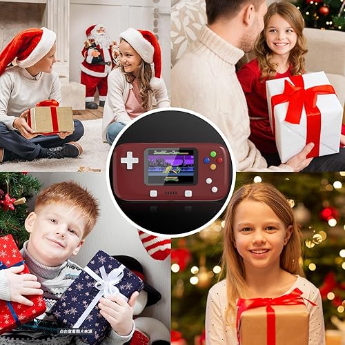 Miniatura 6 de Consola de videojuegos portátil para niños integrada con 400 juegos, consola de juegos de mano para niños y niñas, pantalla a color de 2.8 pulgadas,