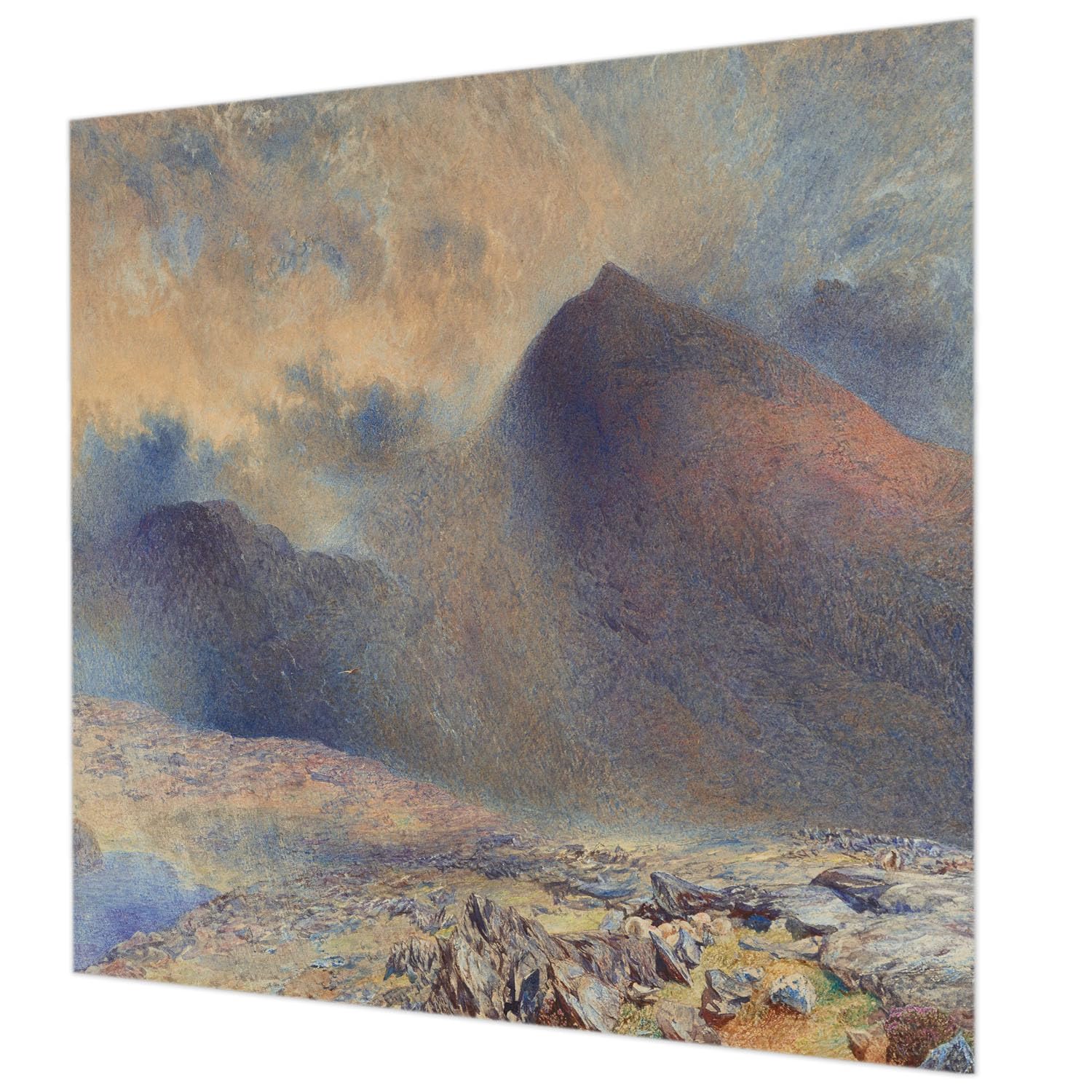 Paysage de montagne en revêtement mural intissé pour chambre et salon