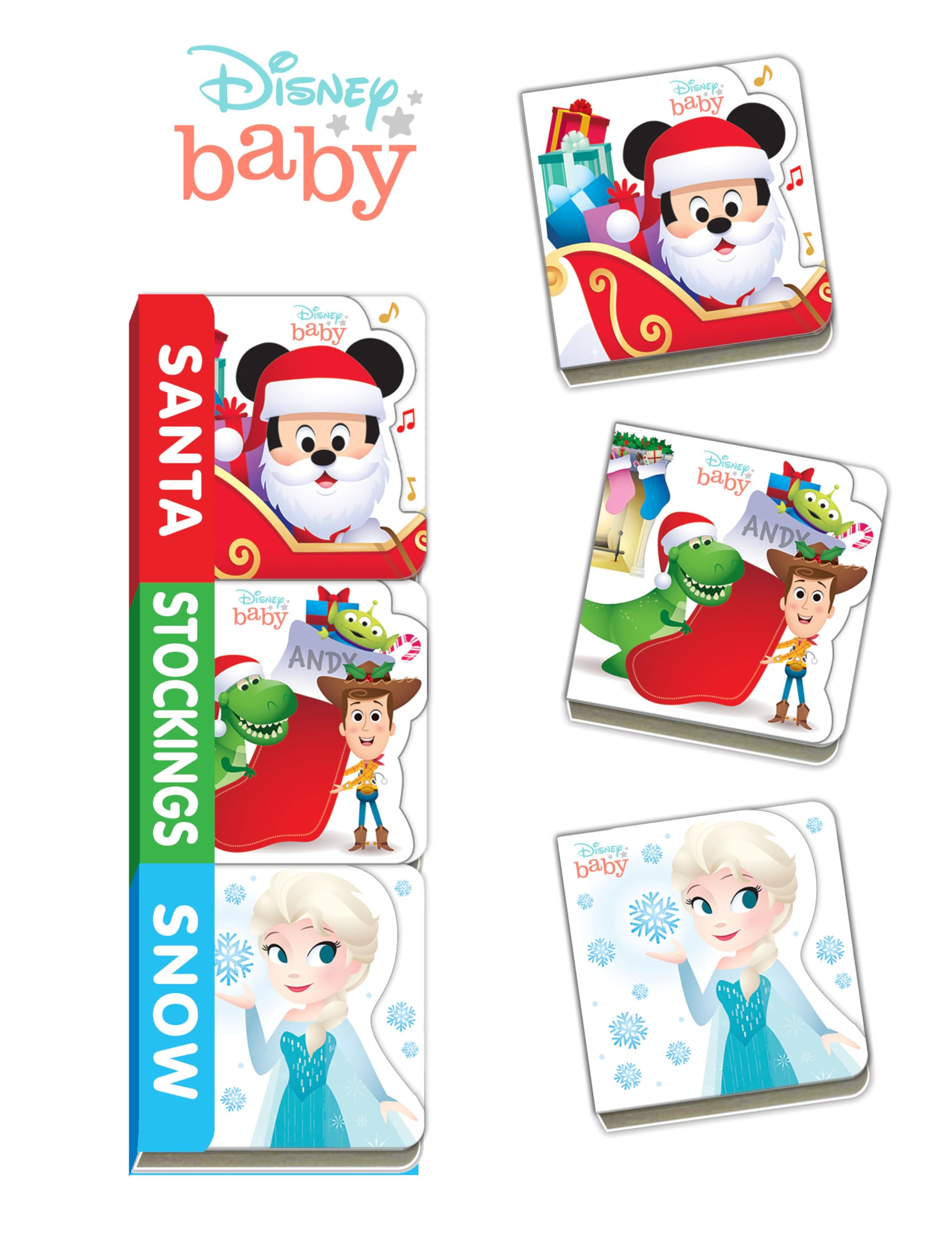 Disney Baby: Santa, Stockings, Snow (Teeny Tiny Books)
