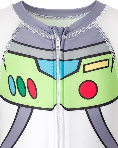 Miniatura 3 de Disney Mickey Mouse Toy Story - Traje de sol con cremallera para recién nacido a niño pequeño (0-3 meses - 5T)