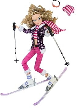 Jaegerndorfer Stylish Winter Doll, 28 cm, Multi-Color - Snowboarder - 14 Years and Above - 37.5 cm L x 34 cm W x 55.5 cm H