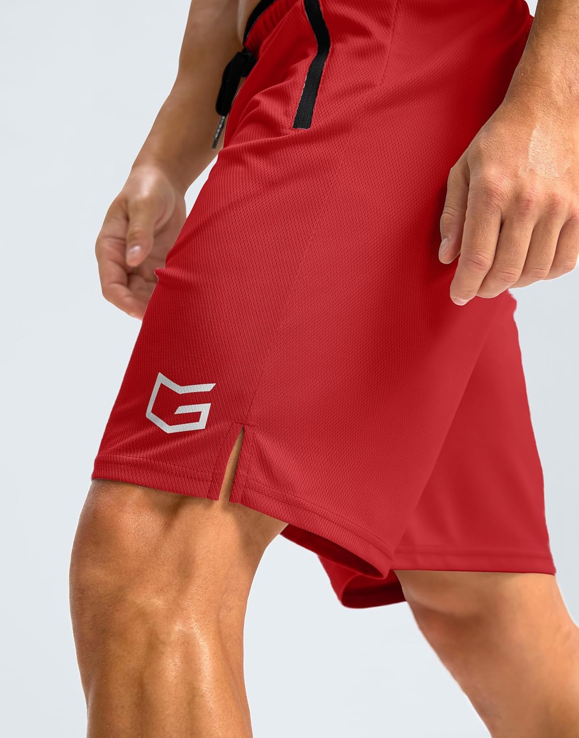 G Gradual Men's Gym Shorts with Zipper Pockets 9" Athletic Basketball Mesh Shorts for Men Workout Quick Dry Lightweight - Image 5