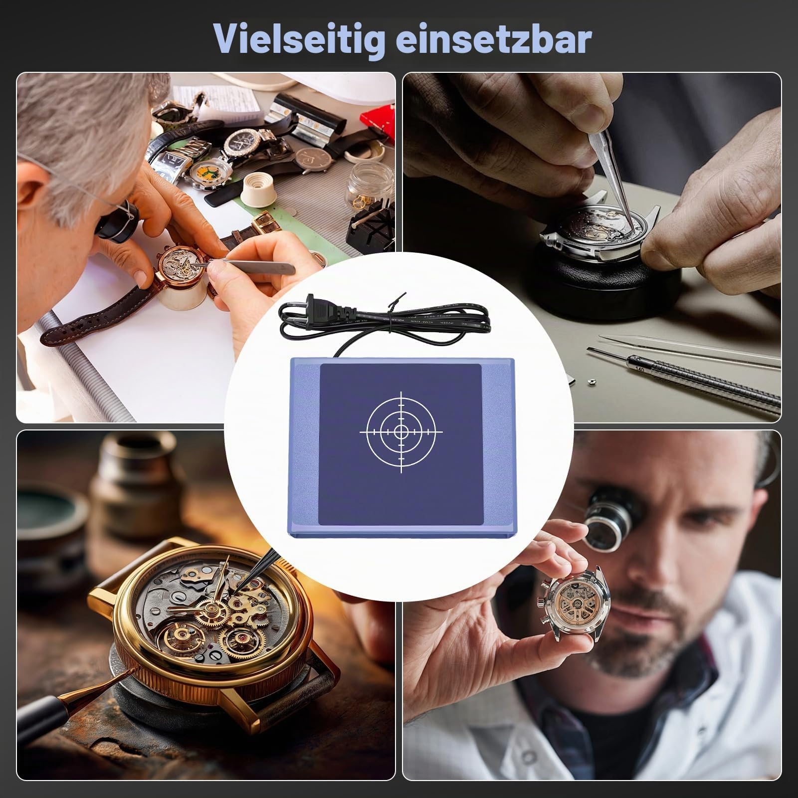 Uhr Entmagnetisierer, Elektrischer Armbanduhr Entmagnetisierung Mechanischer Armbanduhr Entmagnetisierer Maschine 220V Professional Quarzuhr Reparetur Werkzeug Mechanical Quartz Uhr Demagnetizer