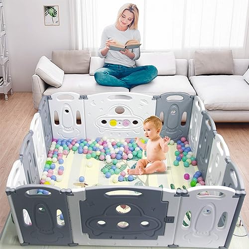 Miniatura 5 de Gupamiga Plegable Baby Playpen Baby Plegable Play Pen Centro de Actividades para Niños Patio de Juego de Seguridad Hogar Interior al Aire Libre