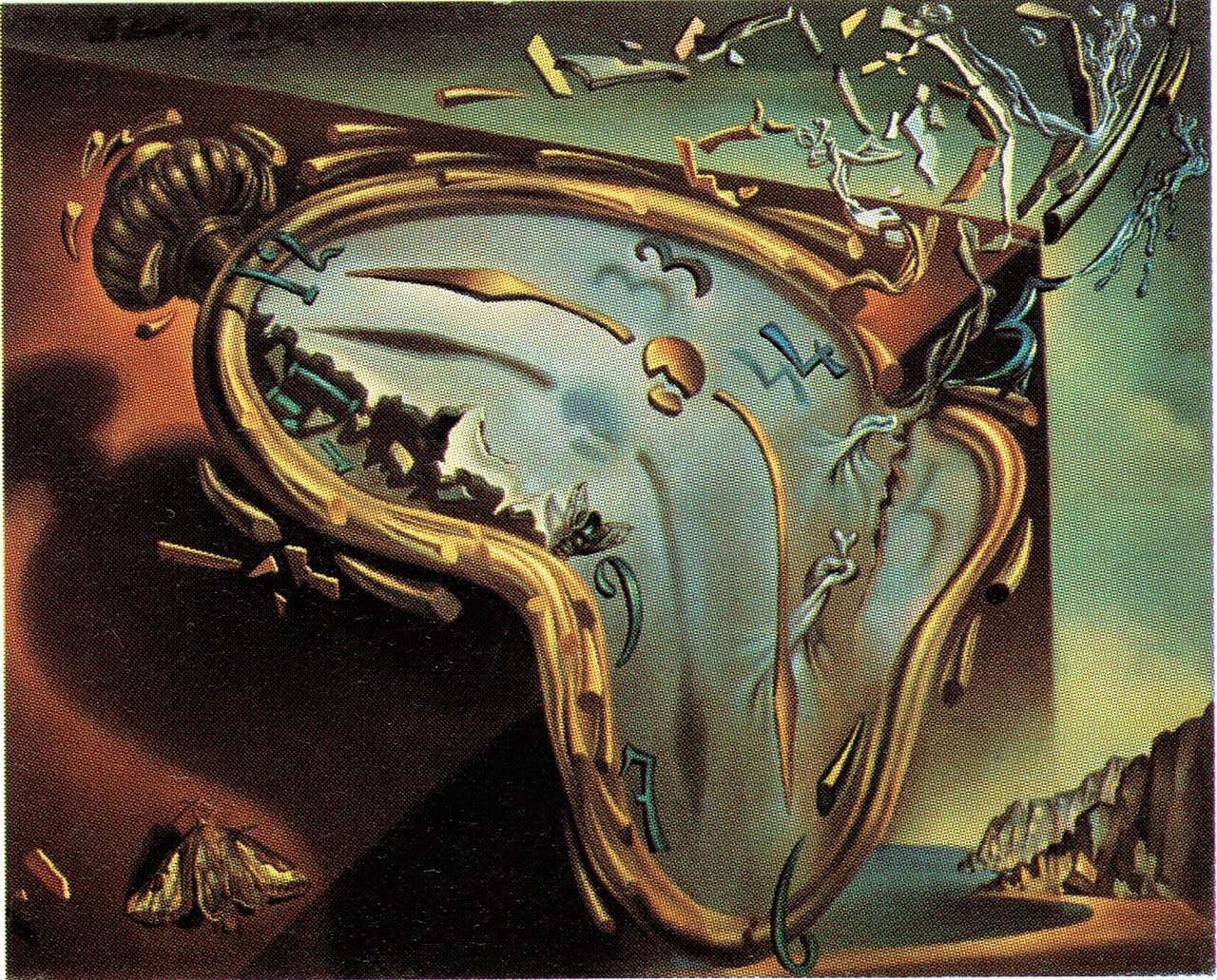 Unicorn Posters Multicolour A3 Poster (16.7/11.8 Inch) (42/30 Cm) - Salvador Dali Melting Watch Version 4