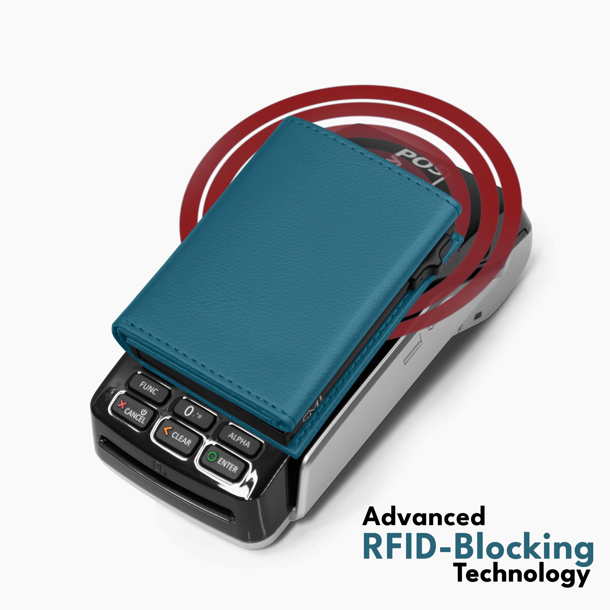 The Wallet Store Urban Pop RFID Protection Wallet Cardholder - Blue