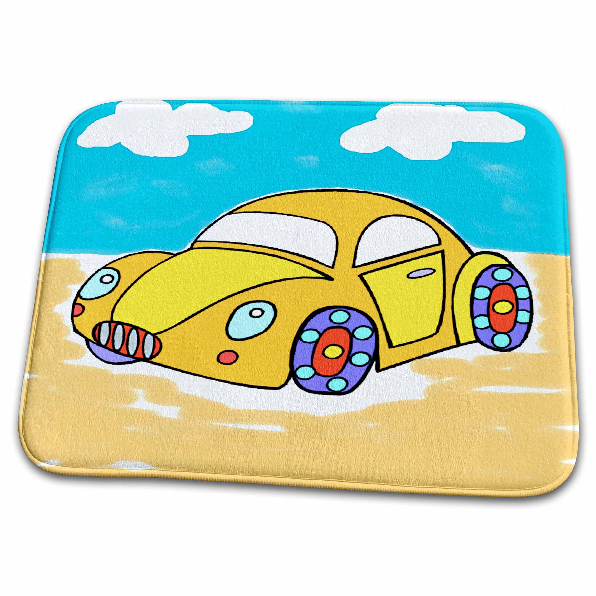 3dRose Bathroom Bath Rug Mat - Kids Car Kids Stuff