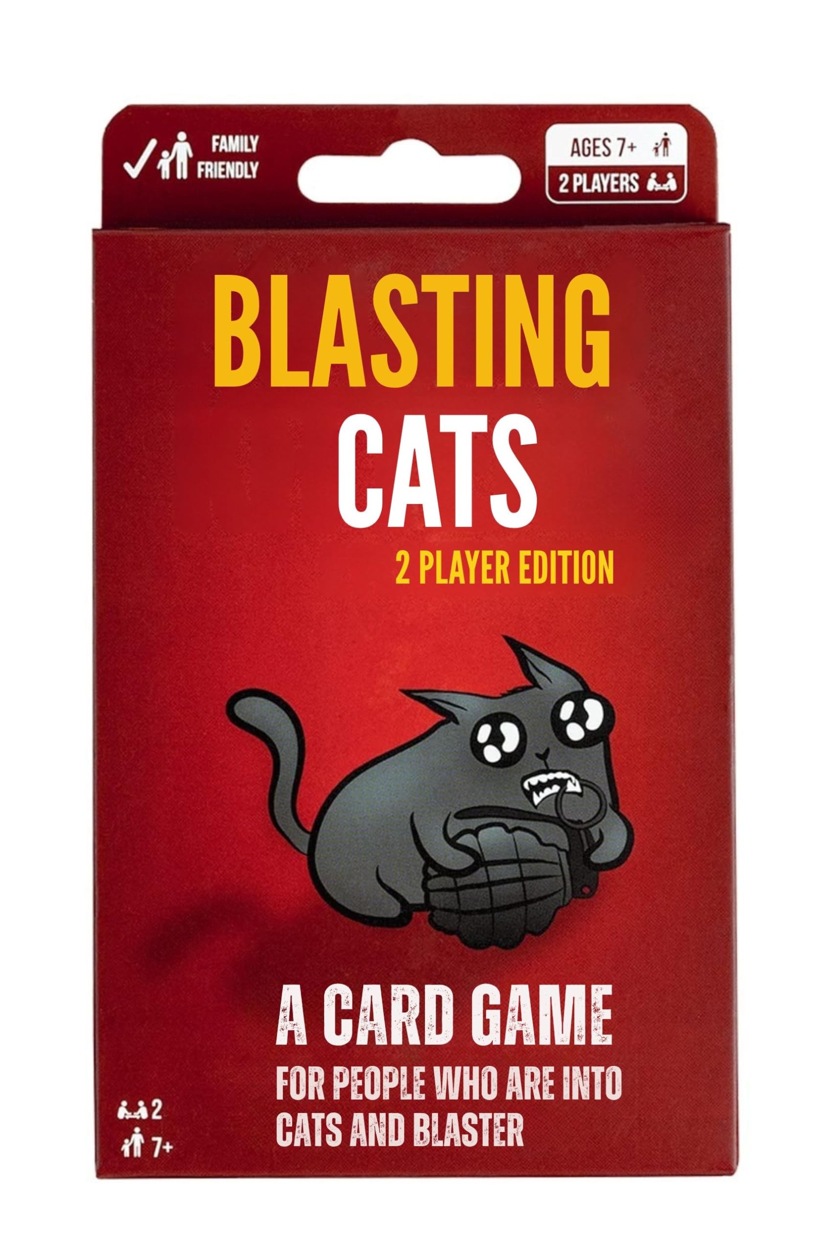 Tickles Blasting Cats Party, Family and Adult Card Game (Ages: 7 Year & Up; 2 Player Edition)
