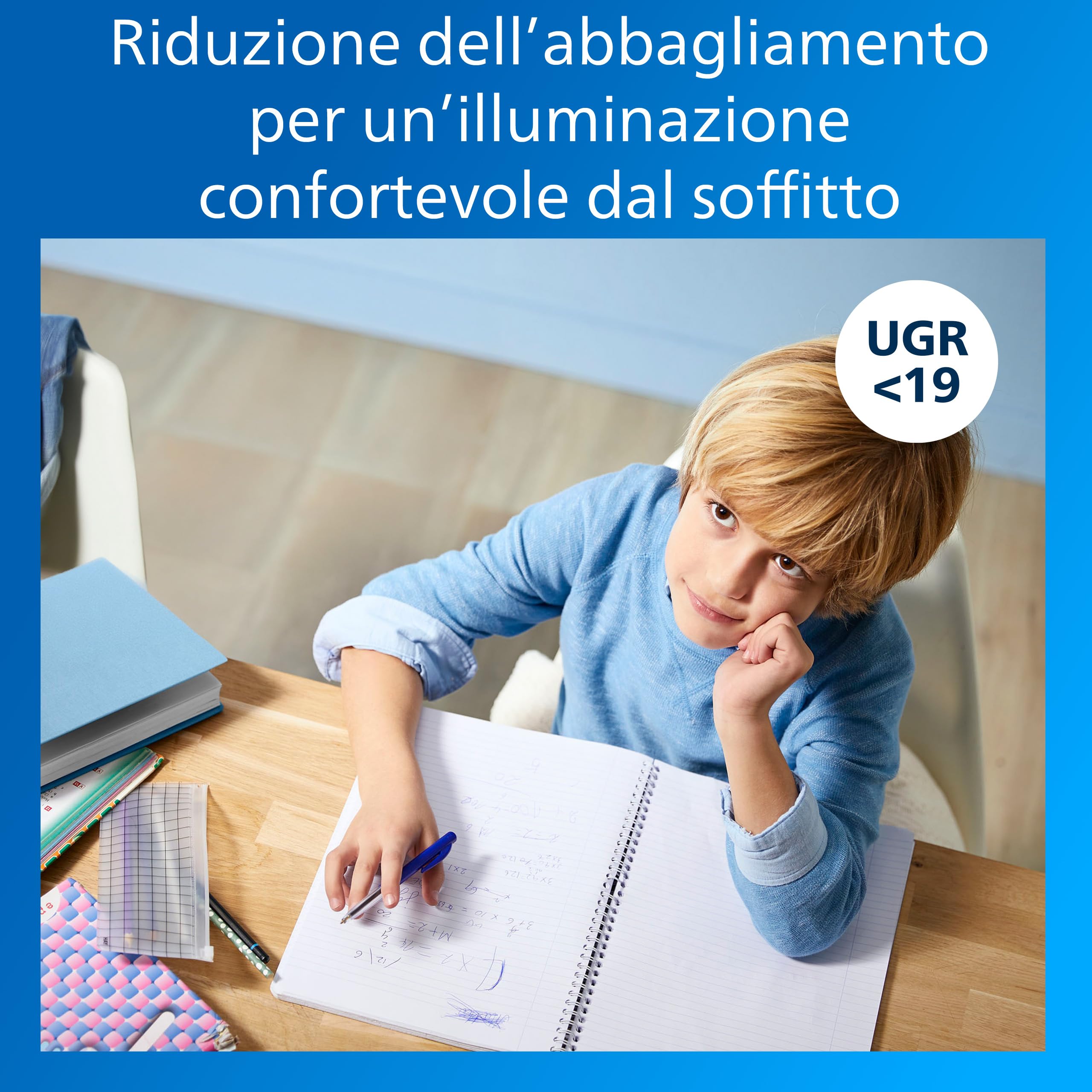 Philips Projectline Pannello LED 6060 | 3200 lm, 4000 K, Efficienza energetica ottima, Durata fino a 35000 ore, Per corridoi e aree di lavoro