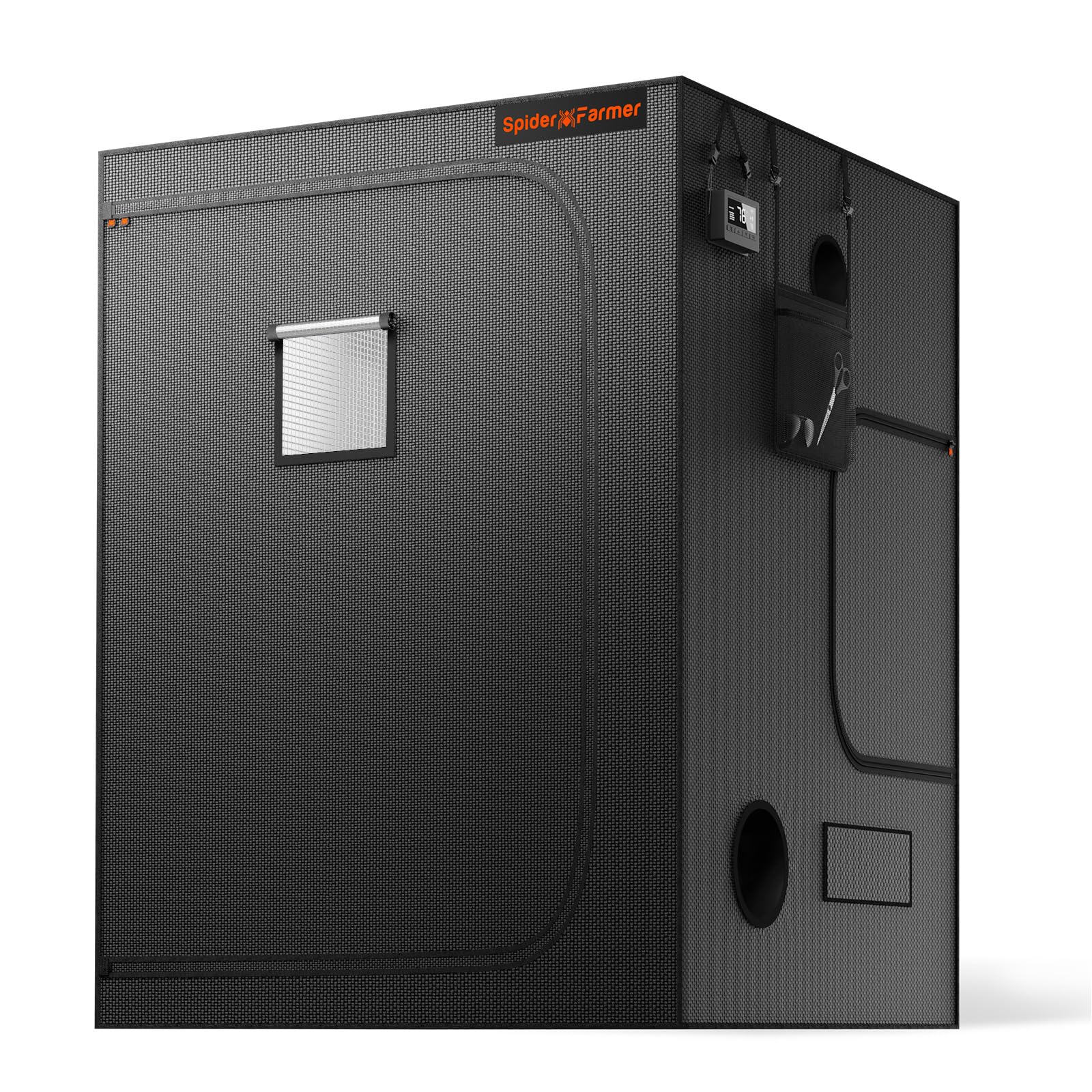 Growzelt 100x100x200 Cm - Lichtdicht Für Indoor Gardening