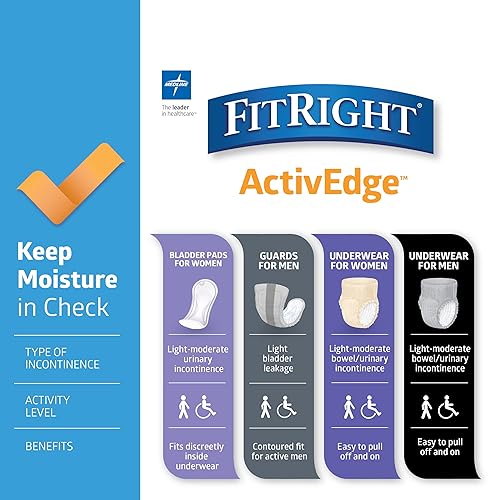 Miniatura 6 de FitRight toallas de control de incontinencia, protección de absorción ligera, (240 unidades)