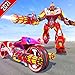 Robot della polizia Trasforma la massima velocità Super Stunt Moto Bike: Robot City Rescue Games - Robot Cop War Hover Bike Robot Shooting - Futuristic US City Police vs Gangster Crime Chase Mission 3