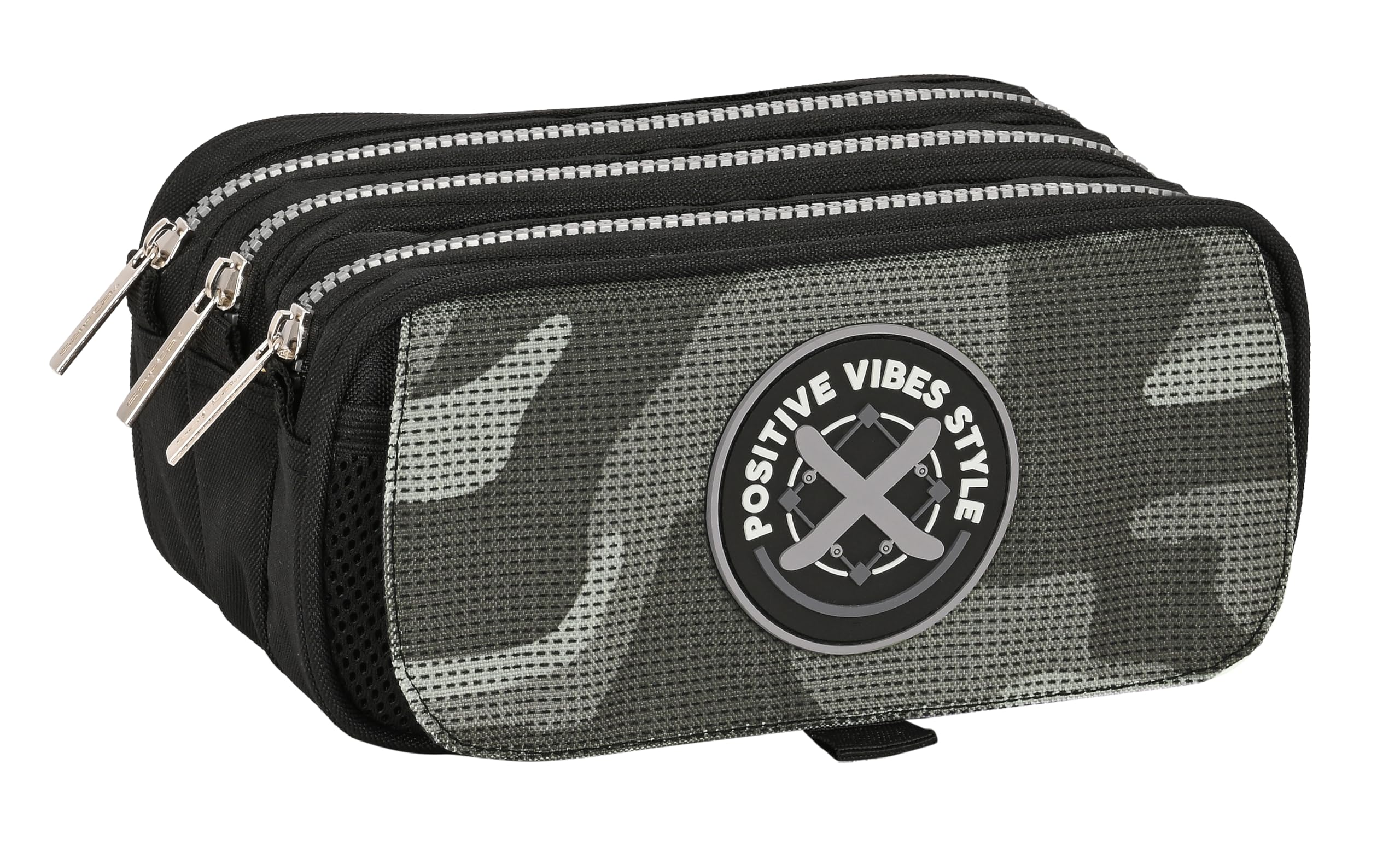 Astuccio Scolastico Safta Vaiana - 37 Pezzi Inclusi, Per Bambini 5-14 Anni, Beige/blu, 12.5x5.5x19.5 Cm - Foto 4