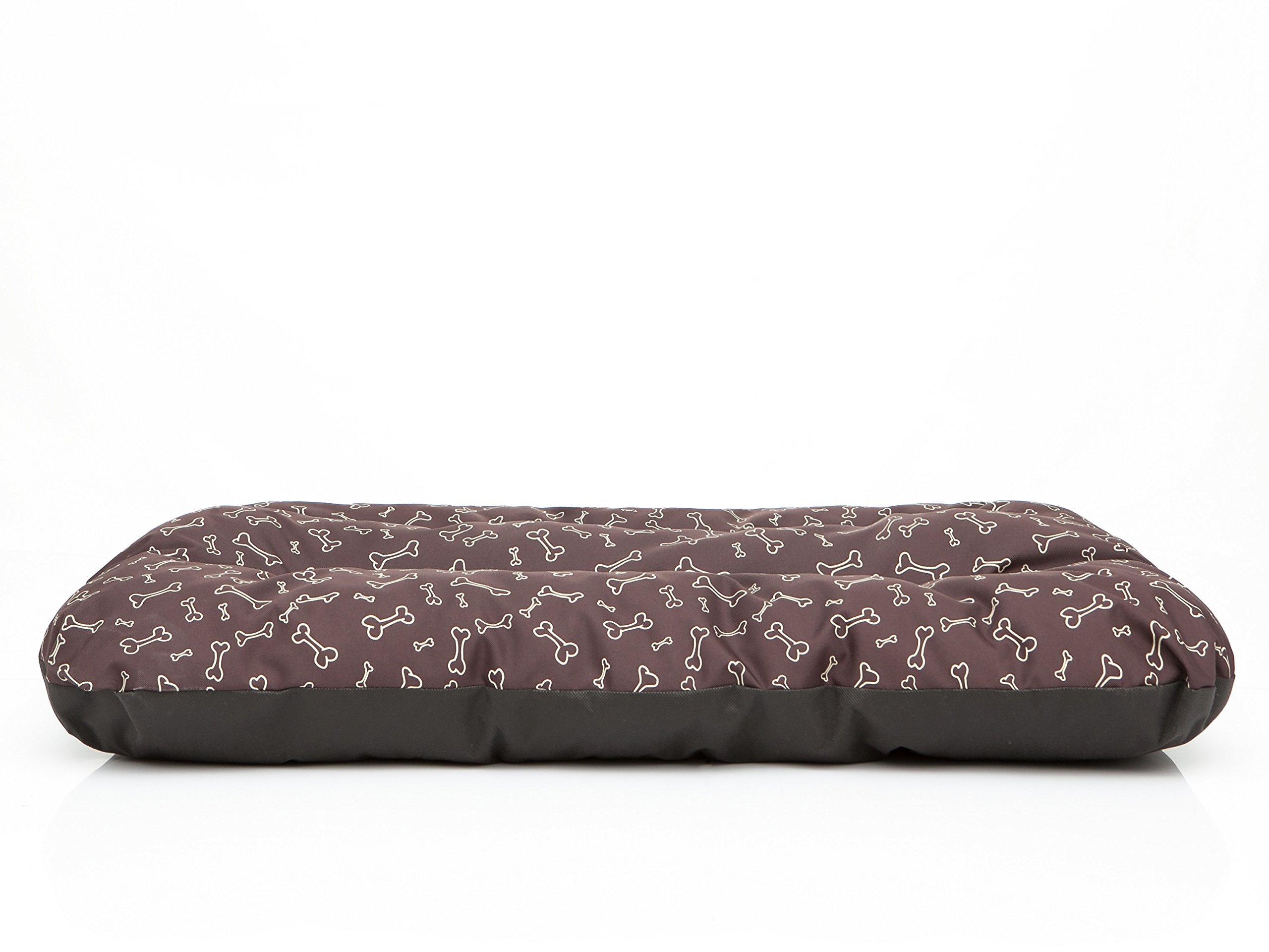 Colchón para perros, sofá para perros, cojín para perros, sofá, colchón, cama, cama para mascotas, suave, cojín R2, 100 x 70 cm, color marrón oscuro en los huesos