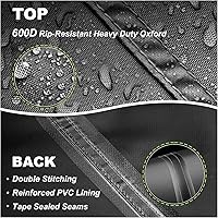 Vista 6 de Cubierta para perrera para perros al aire libre, 10'Dx10'W, resistente a los rayos UV, impermeable, cobertura completa para perrera de perro