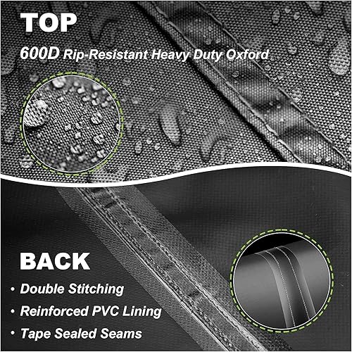 Miniatura 5 de Cubierta para perrera para perros al aire libre (solo cubierta), 8 pies de profundidad x 4 pies de ancho x 6 pies de alto, cobertura completa,