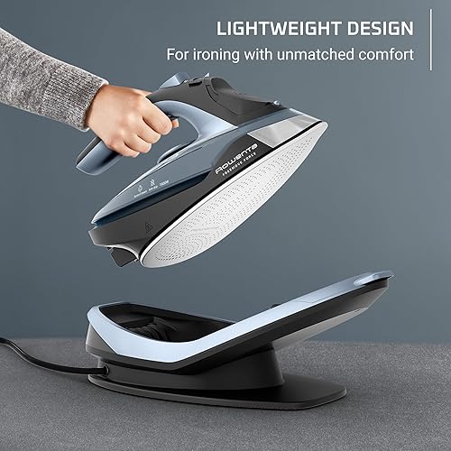 Miniatura 6 de Rowenta Freemove - Plancha inalámbrica con vapor, 1600 vatios, suela de acero inoxidable, calentamiento rápido, vaporizador portátil para ropa,