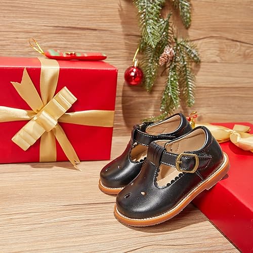 Miniatura 6 de Otter MOMO Vestido de uniforme escolar con tirantes en T para niña Mary Jane Flat