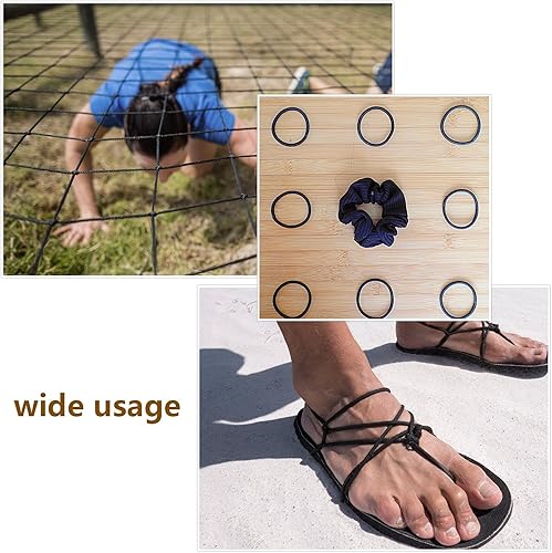 Miniatura 5 de Outus Cordón elástico de 100 yardas de 0.08 pulgadas para hacer joyas (negro, 0.08 pulgadas)