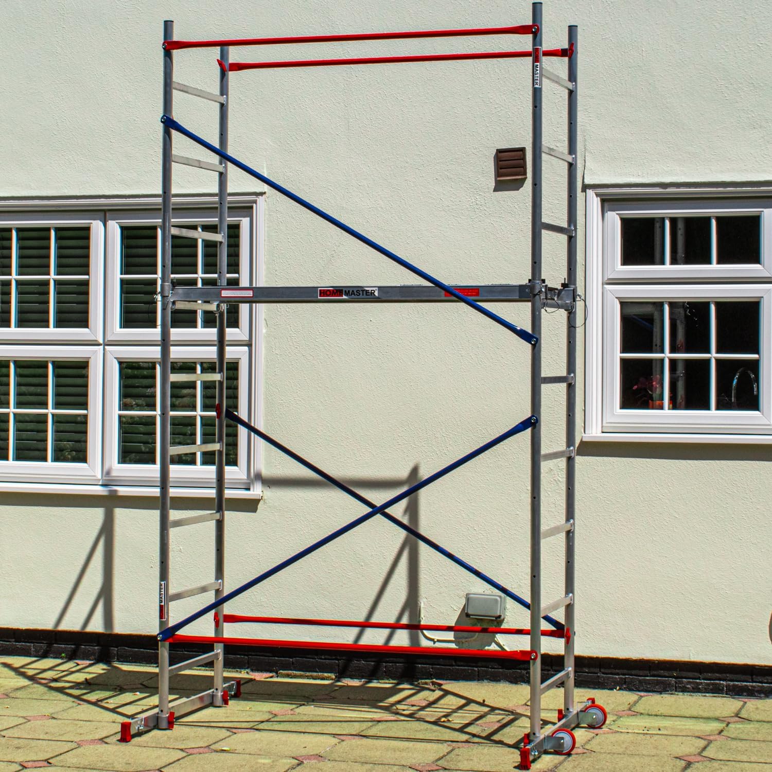 Home Master DIY Scaffold Tower | Aluminium at-Home Scaffolding | 150kg Load Capacity, Quick Assembly, Trapdoor Platform | 4m Home Master DIY Scaffold Tower | Aluminium at-Home Scaffolding | 150kg Load Capacity, Quick Assembly, Trapdoor Platform | 4m