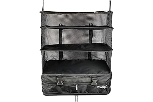 Grand Fusion Hanging Suitcase: Stow-N-Go Travel Shelves for Effortless Packing