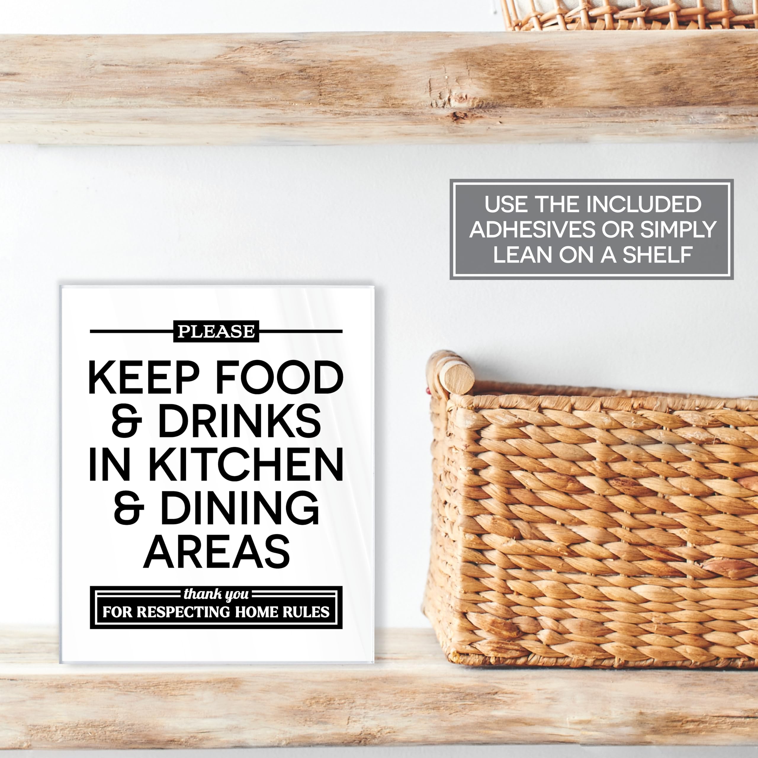 No Food or Drink Sign - Kitchen Rules -3
