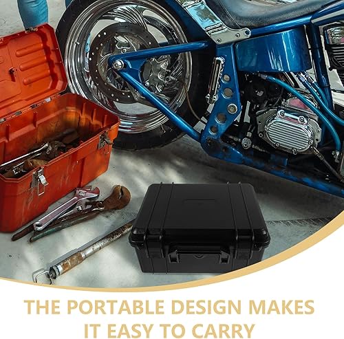 Miniatura 7 de Lockable Plastic Tool Box Organizer Portable Multifunctional Storage Case for Travel Outdoor Use Compact Rugged Design with Reliable Closure for