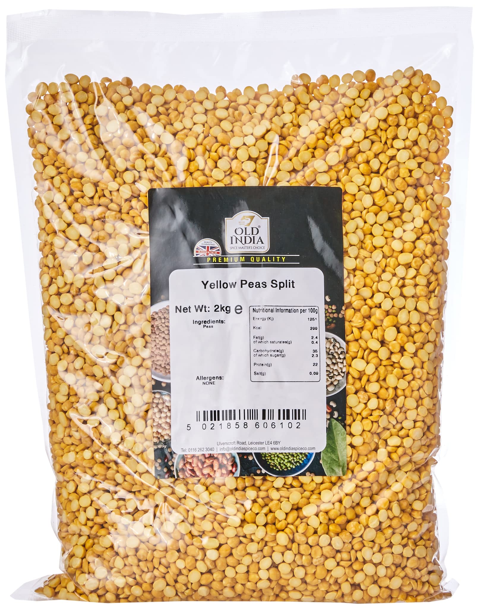 Old India Yellow Peas Split 2kg