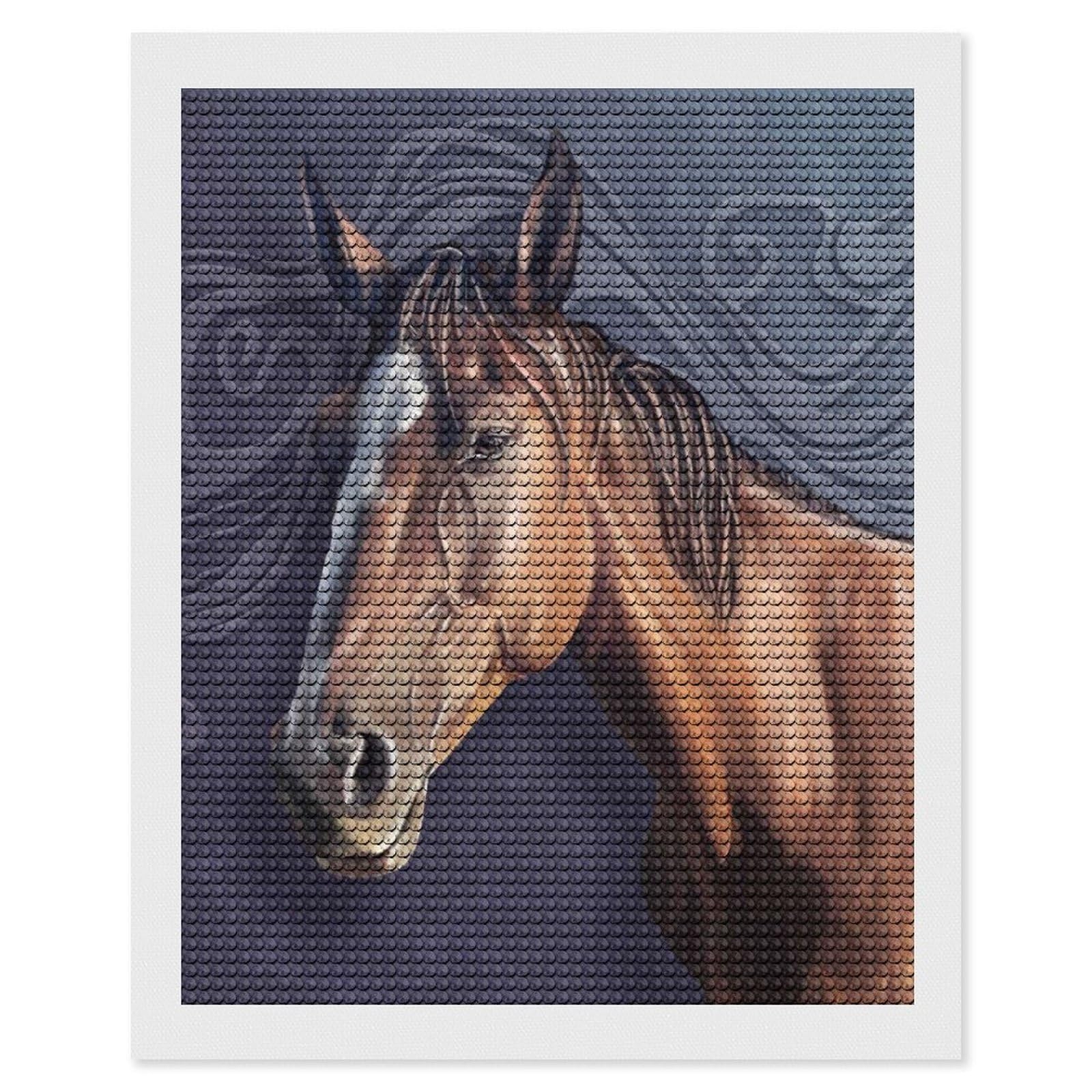 Nclqvjxzkhw Style Horse Diamond Art Painting For Adult Round Diamonds Pictures Arts Crafts Home Wall Decor 16"X20"