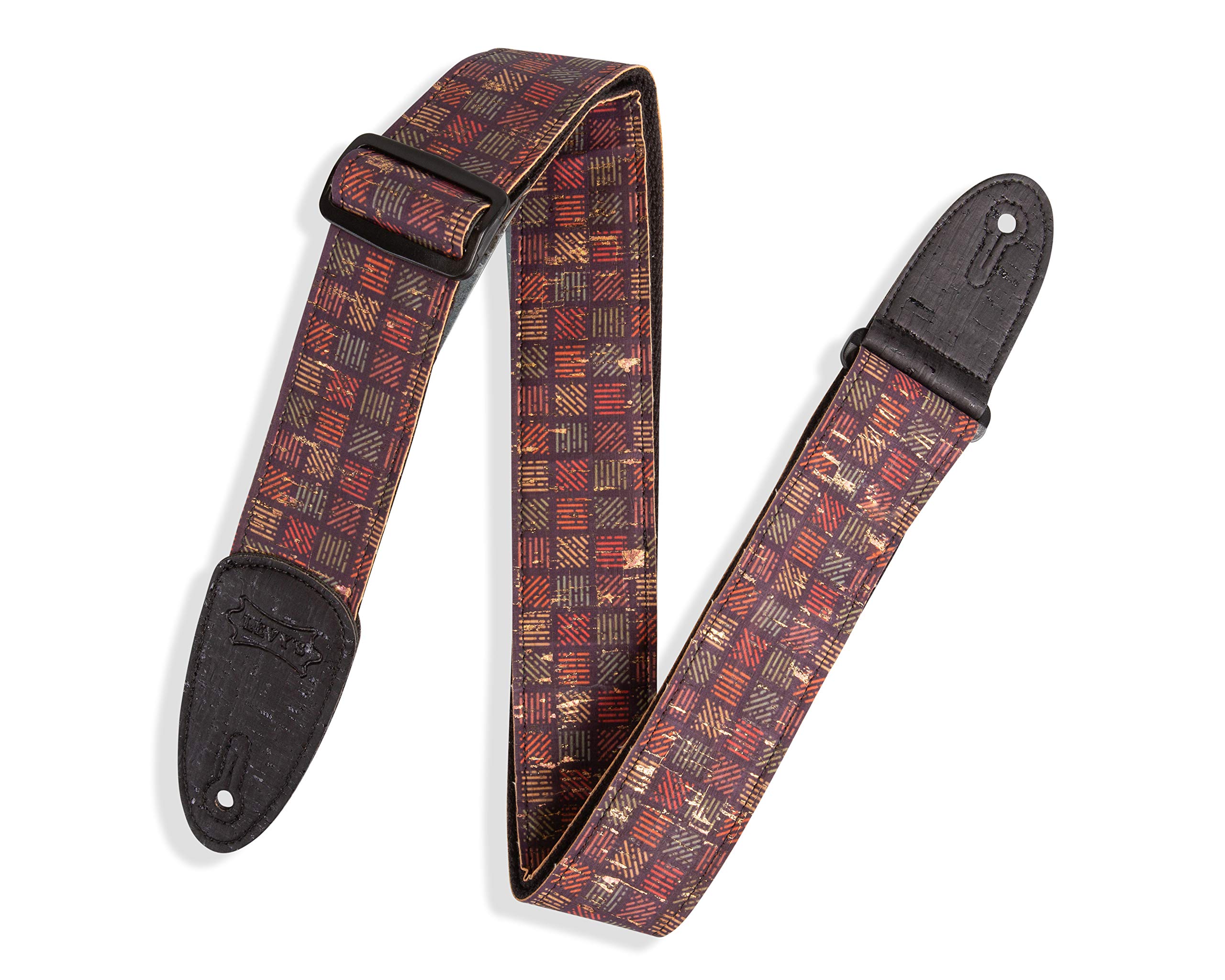Levy's MX8-004 Natural Cork on Black Cotton Webbing w Cork Ends 2" - Orleans