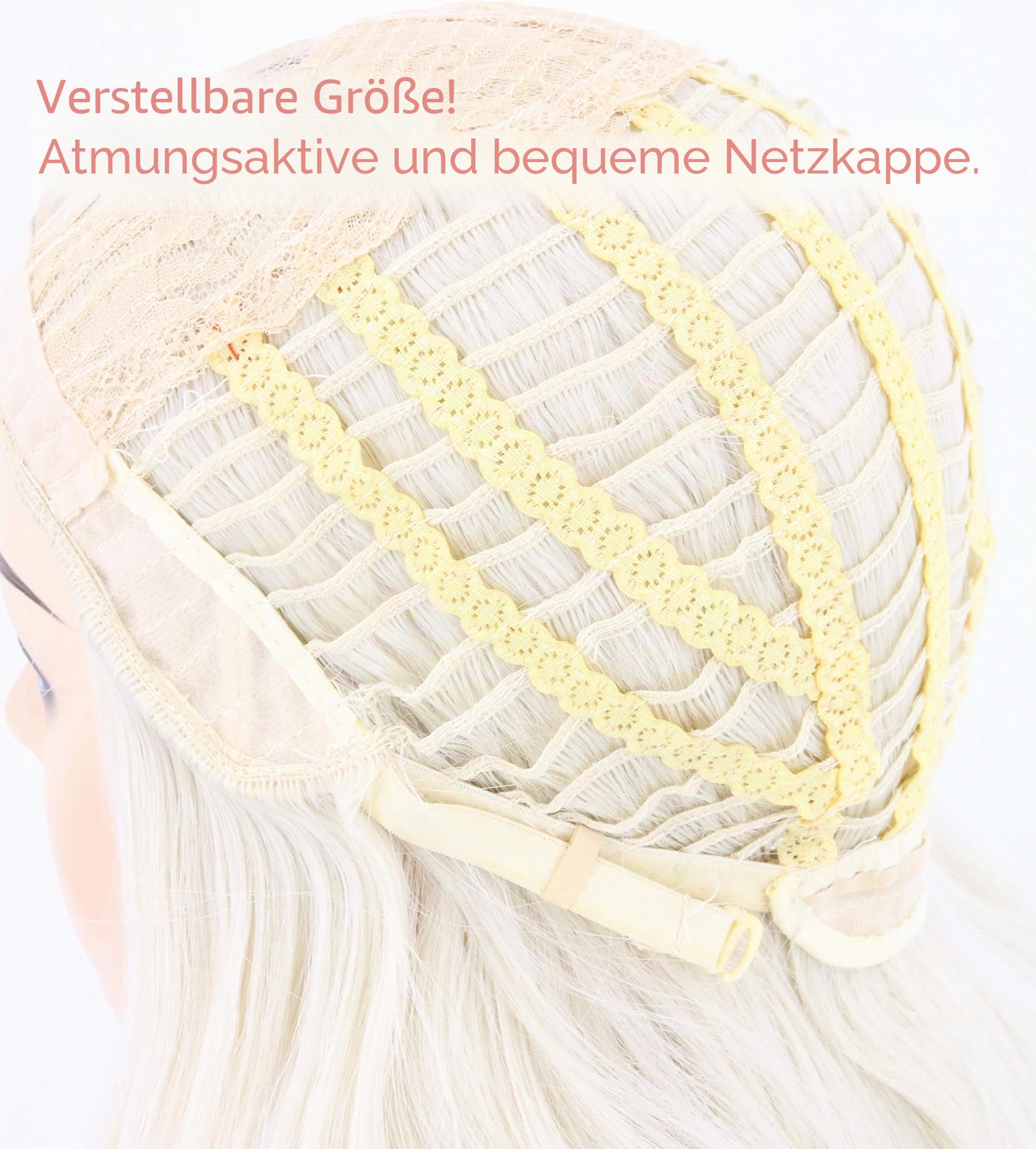 Topcosplay Damen Perücke Blond Perücke Lang Gewellten Lockig für Cosplay Halloween Kostüm