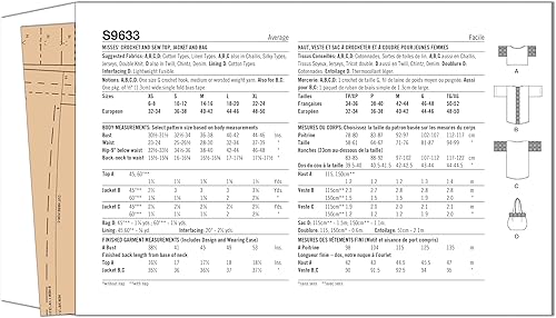 Miniatura 3 de Simplicity Misses TOPchaleco, multicolor, 2 piezas