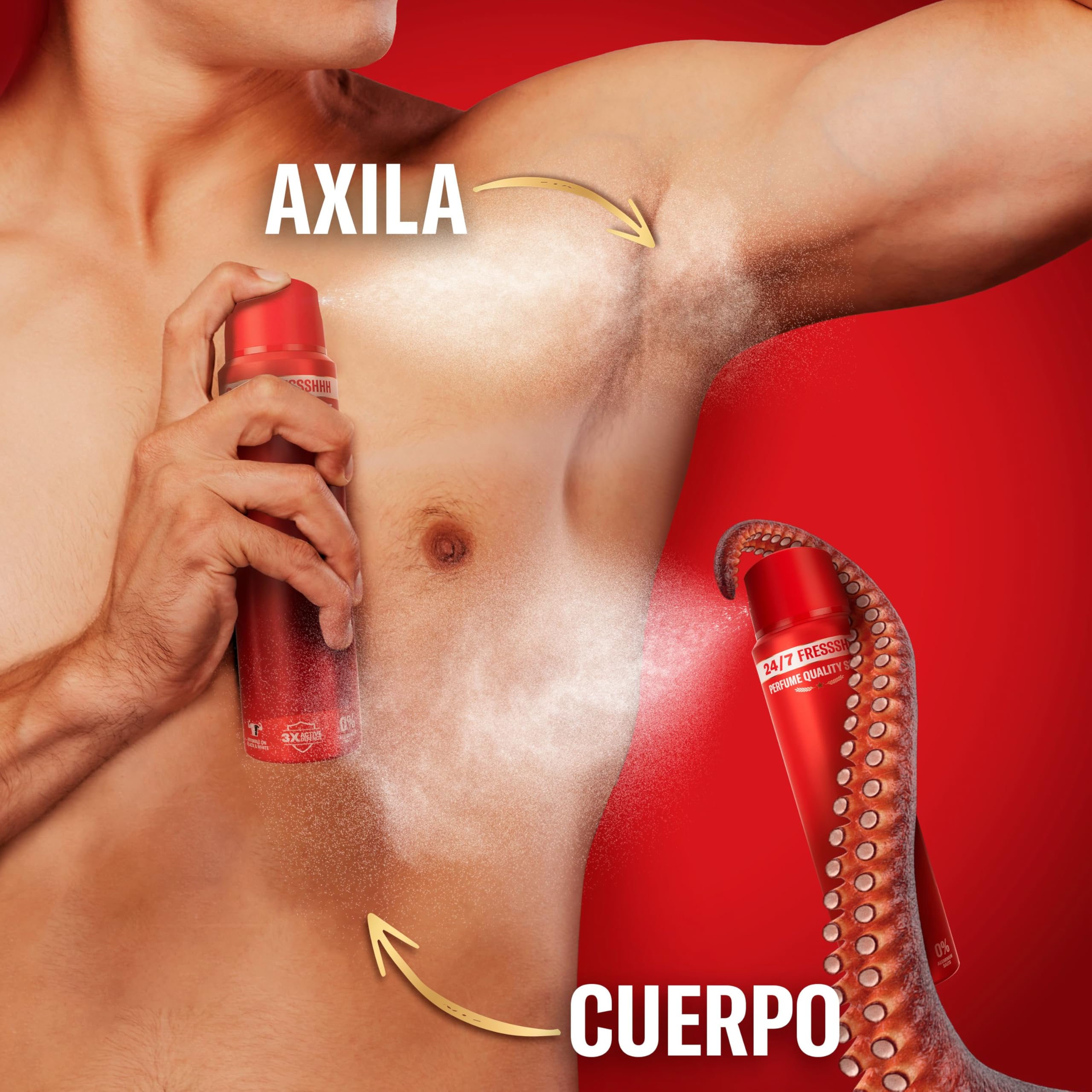 Old Spice Original Desodorante Corporal En Spray Para Hombres 150 ml, Fresco 24 Horas, Todos Los Días Con Uso Diario, Perfume Duradero, Fragancia Excepcional, Protección Contra El Mal Olor