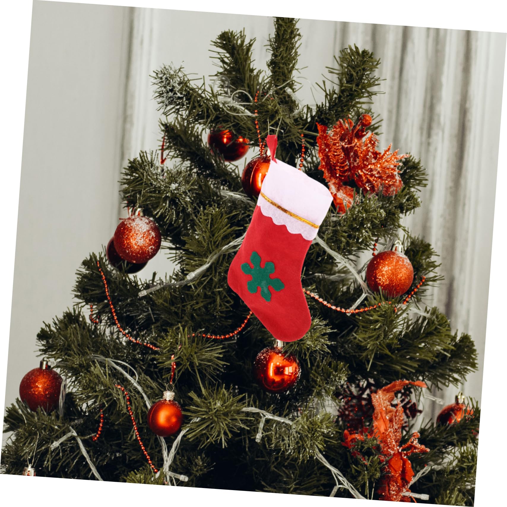 Cabilock 3 Sätze Weihnachtsstrumpf Goodie Bag Weihnachtsstrümpfe Mit Namen Weihnachtsmann-leinenbeutel Weihnachtsdekoration Kleine Hessische Taschen Weihnachten Kordelzug Stoff Stück * 3