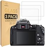 Mr.Shield [3-Pack] Screen Protector For Canon Eos Rebel SL2 SL3 200D 250D 200D II Camera [Tempered Glass] [Japan Glass with 9H Hardness] Screen Protector