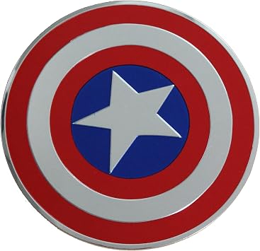 C&D Visionary Marvel Comics Retro Captain America Shield B Metal Sticker, 8cm